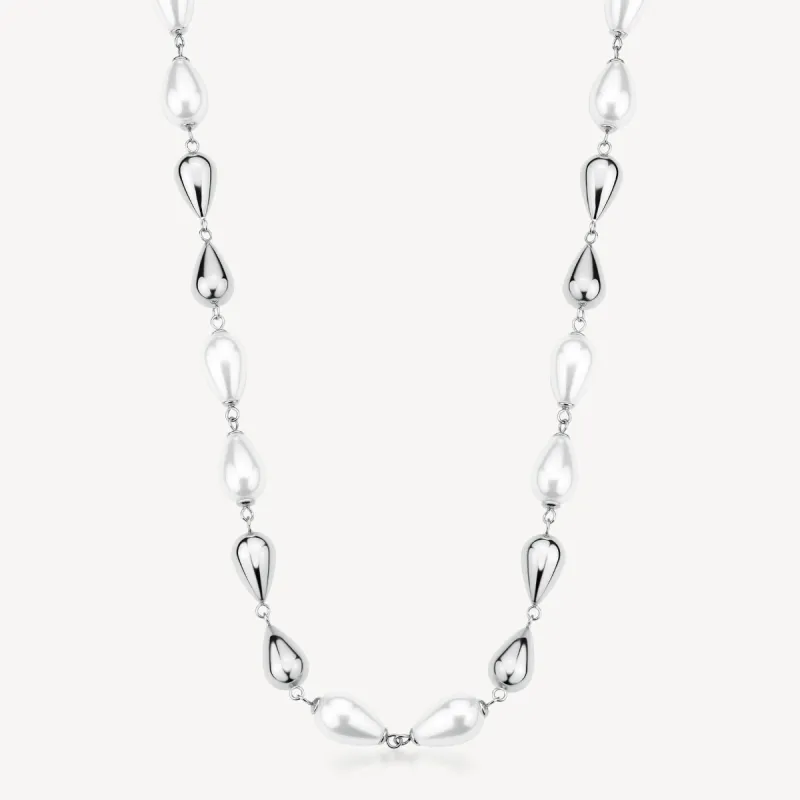 Collana Perfect acciaio goccia perle di conchiglia Donna Brosway Collana Perfect acciaio goccia perle di conchiglia Donna Brosway