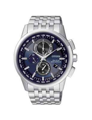 Orologio AT8110-61L Radio World Time H804 Blu 43mm Uomo Citizen