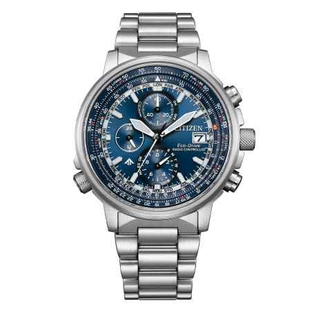 Orologio Collezione Radiocontrollato Crono Pilot Acciaio 41 Uomo Citizen