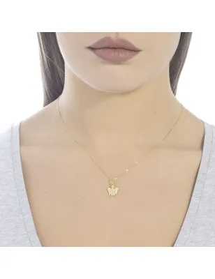 Collana pendente Angelo oro giallo diamante Donna Roberto Giannotti