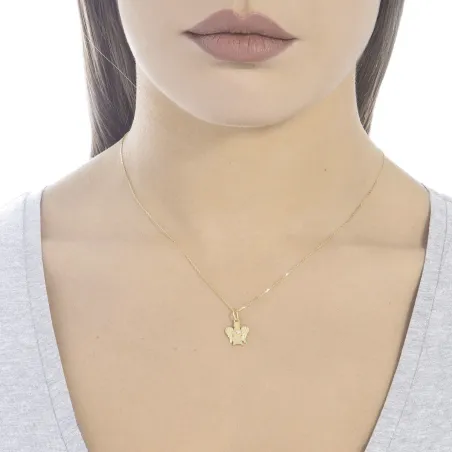 Collana pendente Angelo oro giallo diamante Donna Roberto Giannotti