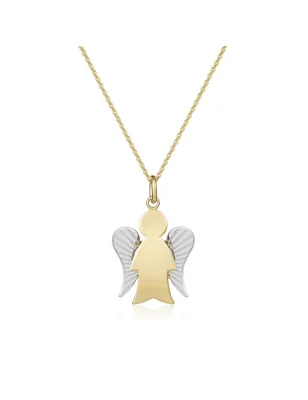 Collana con Angelo oro ali diamantate Donna Roberto Giannotti