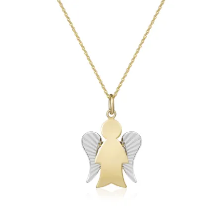 Collana con Angelo oro ali diamantate Donna Roberto Giannotti