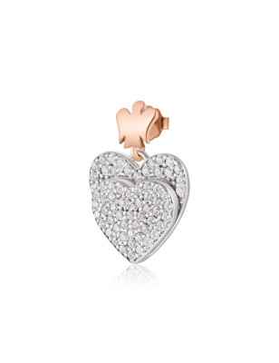 Orecchini doppio cuore pendente Donna Roberto Giannotti