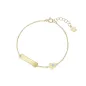 Bracciale in oro con targhetta e angelo Bambini Roberto Giannotti