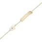 Bracciale in oro con targhetta e angelo Bambini Roberto Giannotti