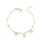 Bracciale oro con perle cuori e Angelo Donna Roberto Giannotti