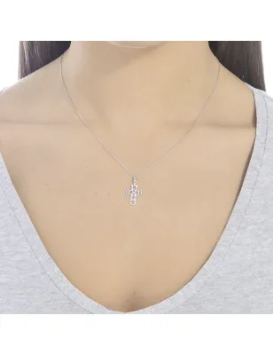 Collana in oro con croce pendente Donna Roberto Giannotti