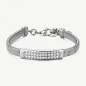 Bracciale Riptide catena snake piastrina centrale Uomo Brosway