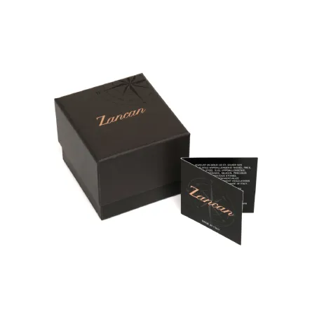 Bracciale tennis elastico con zirconi neri e bianchi Uomo Zancan