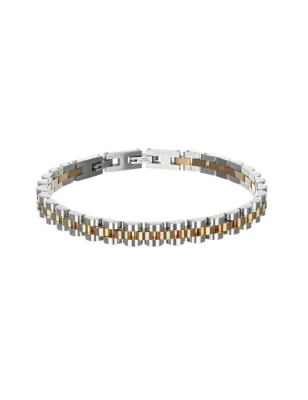 Bracciale in acciaio bicolore Uomo Zancan Hi-Tekh