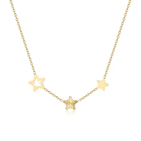 Girocollo in Oro con Stelle e Angelo traforato Roberto Giannotti