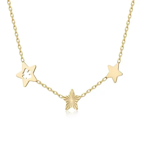 Girocollo in Oro con Stelle e Angelo traforato Roberto Giannotti
