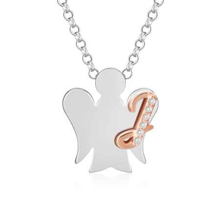 Collana ANGELO CON LETTERA J Donna Roberto Giannotti