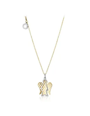 Collana in Oro con Angelo e ali in contrasto Donna Roberto Giannotti