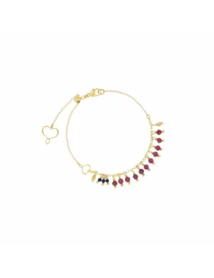 Bracciale Frange Rubino e Zaffiro Donna Maman et Sophie