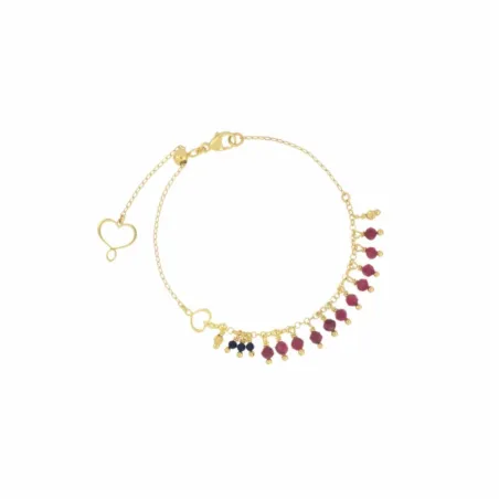 Bracciale Frange Rubino e Zaffiro Donna Maman et Sophie