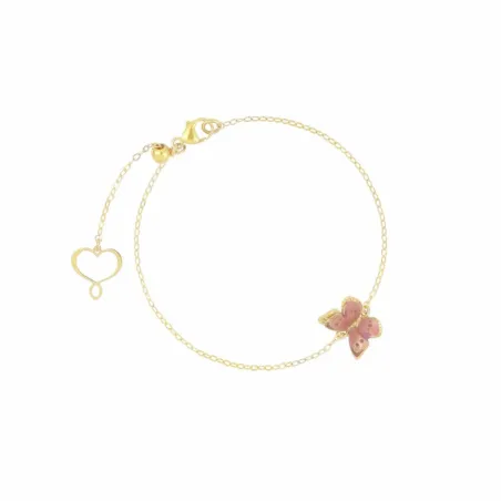 Bracciale Farfalla smalto rosa Donna Maman et Sophie