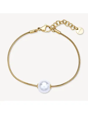 Bracciale Perfect  pvd oro perla centrale Donna Brosway