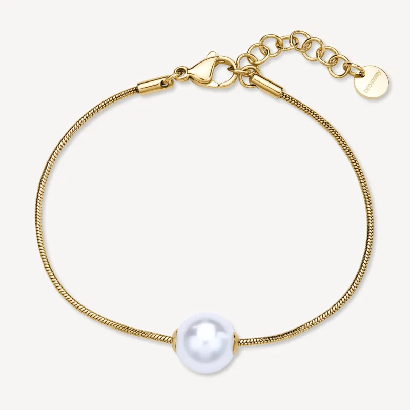 Bracciale Perfect  pvd oro perla centrale Donna Brosway