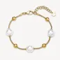 Bracciale con sfere pvd oro e perle di conchiglia Donna Brosway