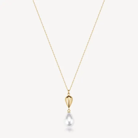 Collana Perfect perla pendente goccia pvd oro Donna Brosway