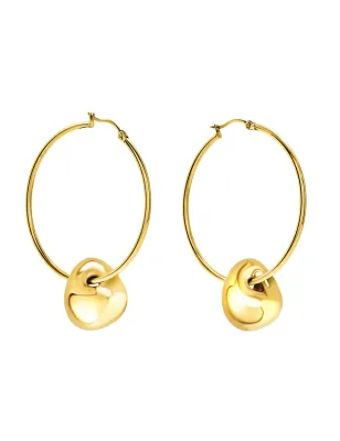 Orecchini cerchio B Rocks gold Donna Breil