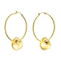 Orecchini cerchio B Rocks gold Donna Breil