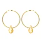 Orecchini cerchio B Rocks gold Donna Breil