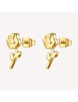 Orecchini Chakra forma di rosa gold Donna Brosway