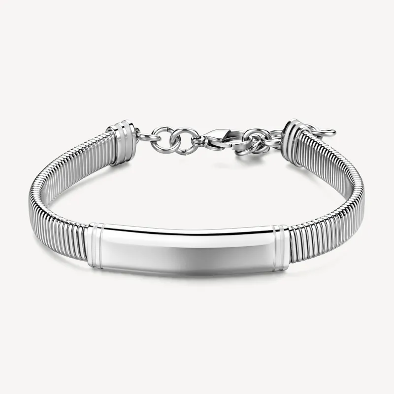 Bracciale Riptide snake piastrina centrale Uomo Brosway