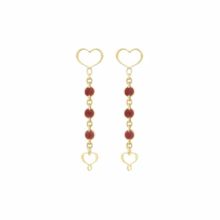 Orecchini M&S smalto bordeaux Donna Maman et Sophie Maman