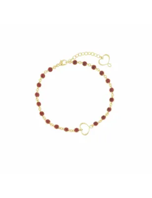 Bracciale M&S smalto bordeaux Donna Maman et Sophie