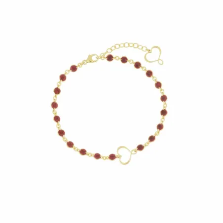 Bracciale M&S smalto bordeaux Donna Maman et Sophie