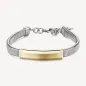 Bracciale Riptide snake acciaio piastrina centrale pvd oro Uomo Brosway