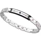 Bracciale Hi-Teck con targa e spinelli neri Uomo Zancan Bracciale Hi-Teck con targa e spinelli neri Uomo Zancan