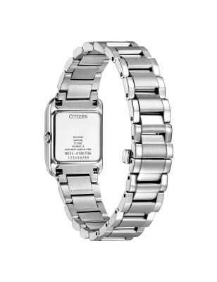 Orologio EW5600-87D Square Acciaio Zaffiro Bianco Donna Citizen