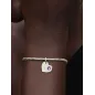 Charm Pendente Cuore pietra viola Febbraio Donna Pandora Charm Pendente Cuore pietra viola Febbraio Donna Pandora