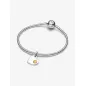 Charm Pendente Cuore pietra Miele Novembre Donna Pandora Charm Pendente Cuore pietra Miele Novembre Donna Pandora