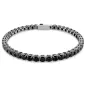 Bracciale Tennis Matrix Nero Placcato rutenio M Donna Swarovski