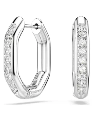 Orecchini cerchio Dextera Forma ottagonale Uomo Swarovski
