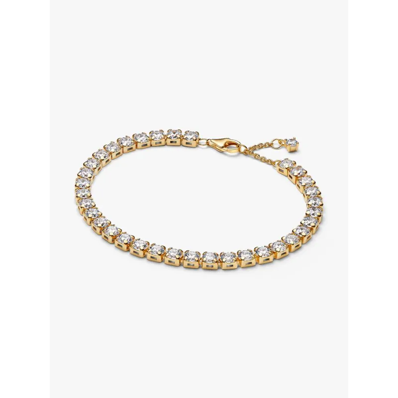 Bracciale dorato Tennis cm.20 pietre grandi Donna Pandora Bracciale dorato Tennis cm.20 pietre grandi Donna Pandora