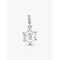 Charm Pendente doppio Fiocco di Neve opalescente Donna Pandora Charm Pendente doppio Fiocco di Neve opalescente Donna Pandora