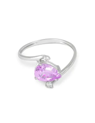 Anello Ametista Diamanti Oro bianco Donna Demetra