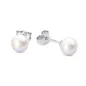 Orecchini oro bianco e perle Giapponesi 7.5-8mm Donna Demetra Orecchini oro bianco e perle Giapponesi 7.5-8mm Donna Demetra