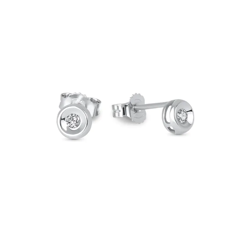 Orecchini Punti luce oro bianco 0.10 Carati Donna Demetra Orecchini Punti luce oro bianco 0.10 Carati Donna Demetra