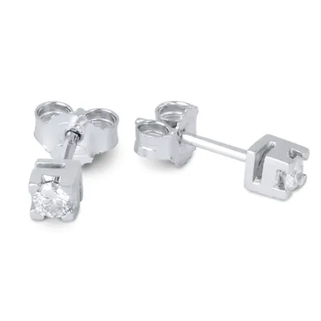 Orecchini Punti Luce Oro Diamanti 0.20 Ct Demetra