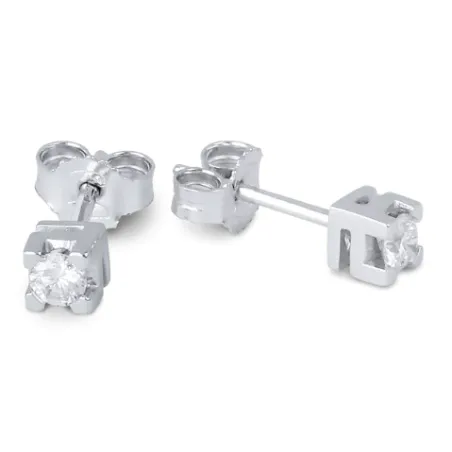 Orecchini in Oro bianco e Diamanti 0.24 Ct Demetra