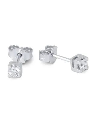 Orecchini in oro bianco e Diamanti 0.28 Ct Demetra