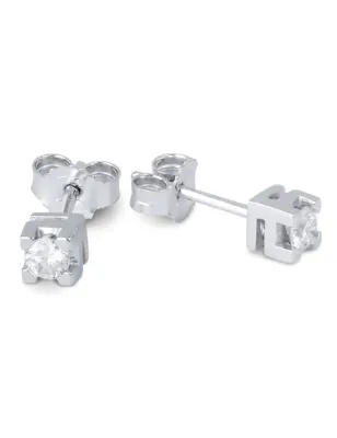 Orecchini Punti luce in oro bianco Diamanti 0.32 Ct Demetra